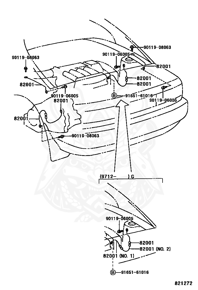 90980-07375 - Toyota - Cable, Bond, No.1 - Nengun Performance